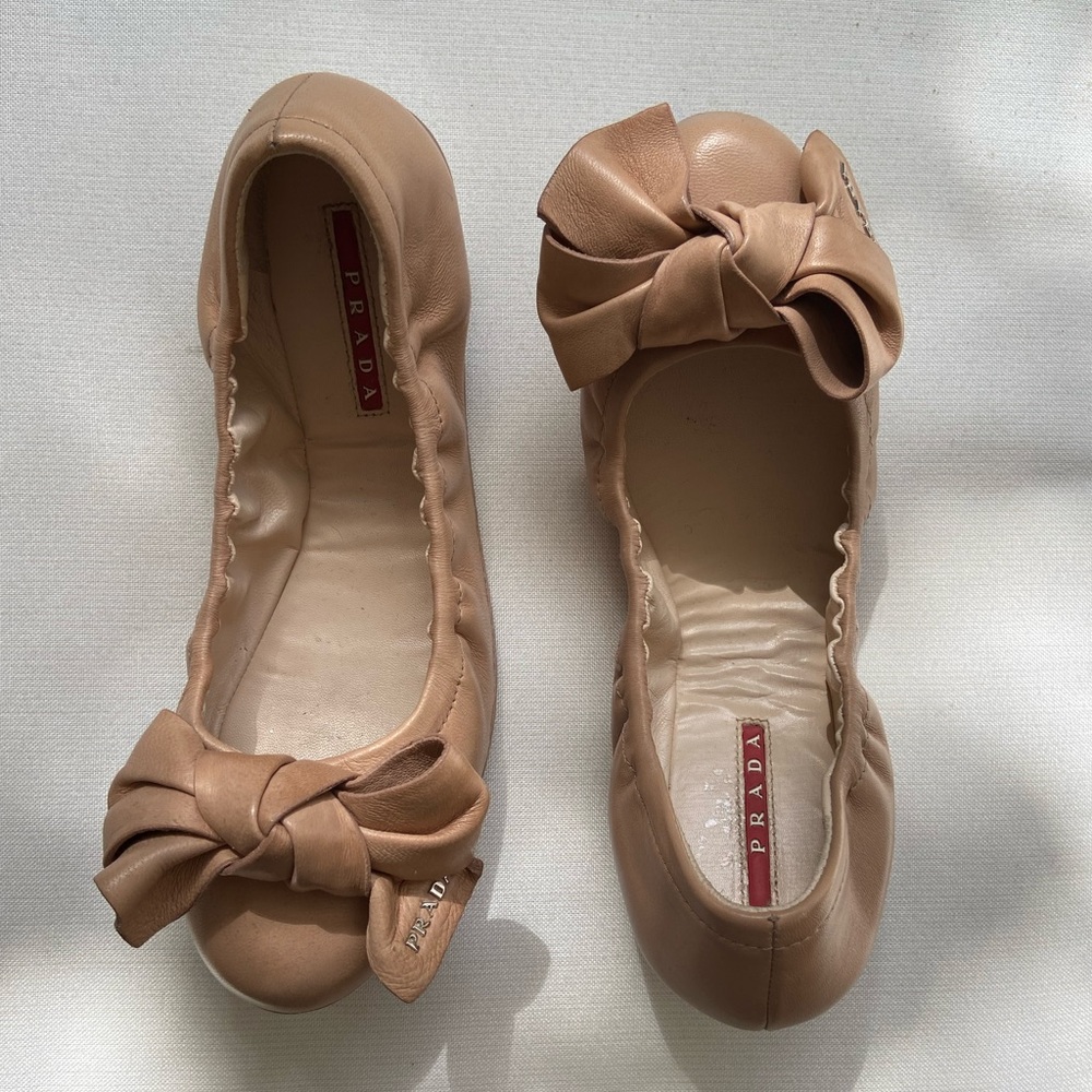 Prada Leather Ballerinas